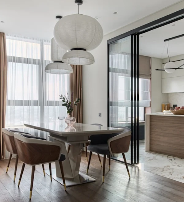 Salle à manger d"un appartement à Paris géré par Keypers